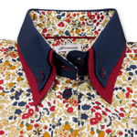 Grenouille Ladies Navy, Red and Floral Western Shirt