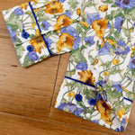 Grenouille Ladies Blue & Yellow Anemone Flower Shirt