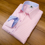Grenouille Classic Long Sleeve Pink Check Shirt