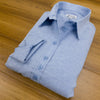 Grenouille Ladies Long Sleeve Blue Cotton Oxford Shirt