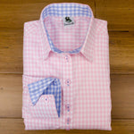 Grenouille Classic Long Sleeve Pink Check Shirt