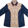 Grenouille Ladies Navy, Red and Floral Western Shirt