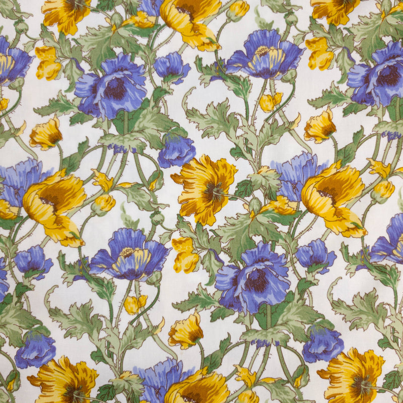 Grenouille Ladies Blue & Yellow Anemone Flower Shirt