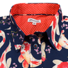 Grenouille Ladies Long Sleeve Navy Koi Print Shirt