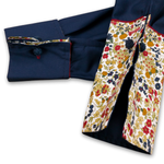 Grenouille Ladies Navy, Red and Floral Western Shirt