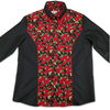 Grenouille Ladies Black & Red Rose Western Shirt