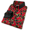 Grenouille Ladies Black & Red Rose Western Shirt