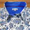 Grenouille Ladies Long Sleeve Royal Blue Paisley Print Shirt