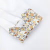 Grenouille White Shirt with Beige & Grey Floral Accents