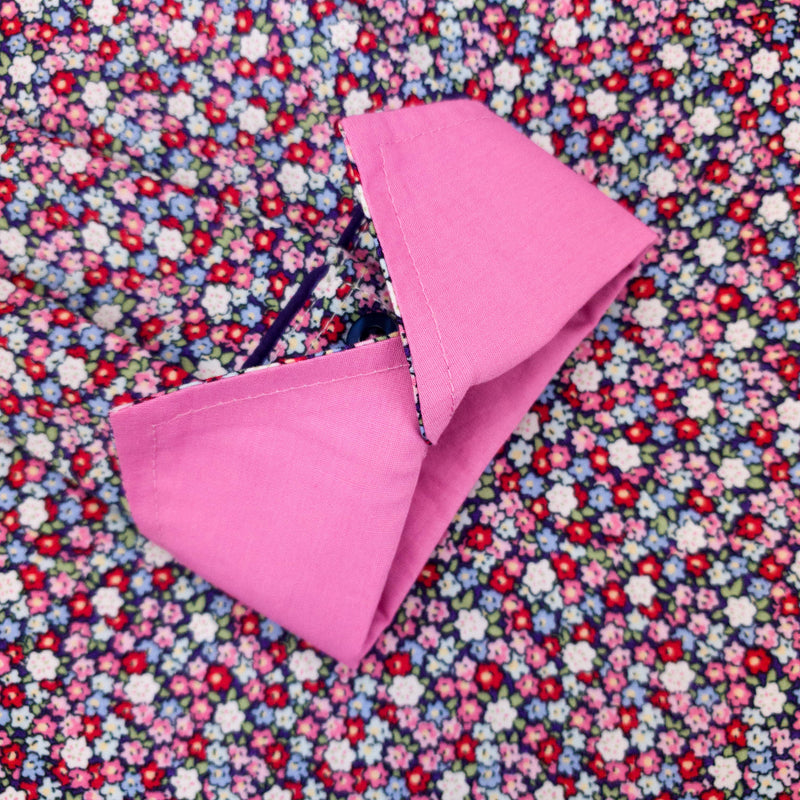 Grenouille Ladies Pink, Blue and Red Floral Print Shirt