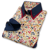 Grenouille Ladies Navy, Red and Floral Western Shirt