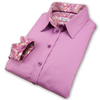 Grenouille Lavender Pink Shirt with Pink Paisley Details
