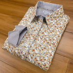 Grenouille Ladies Beige, Cream & Grey Floral Print Shirt