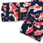 Grenouille Ladies Long Sleeve Navy Koi Print Shirt