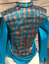 Hand Painted Turquoise and Copper