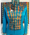 Hand Painted Turquoise and Copper