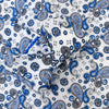 Grenouille Ladies Long Sleeve Royal Blue Paisley Print Shirt