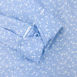 Grenouille Long Sleeve Pastel Blue & White Floral Shirt