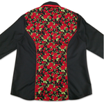 Grenouille Ladies Black & Red Rose Western Shirt