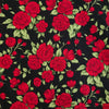 Grenouille Ladies Long Sleeve Black & Red Rose Print Shirt