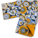 Grenouille Ladies Navy & Gold 60s Style Floral Print Shirt
