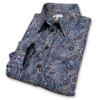 Grenouille Ladies Blue & Beige Paisley Print Shirt