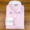 Grenouille Ladies Two Button Collar French Cuff Pink Shirt