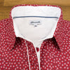 Grenouille Ladies Red and Tiny White Flower Shirt