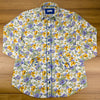 Grenouille Ladies Blue & Yellow Anemone Flower Shirt