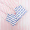 Grenouille Long Sleeve Pink Stripe Shaped Fit Shirt