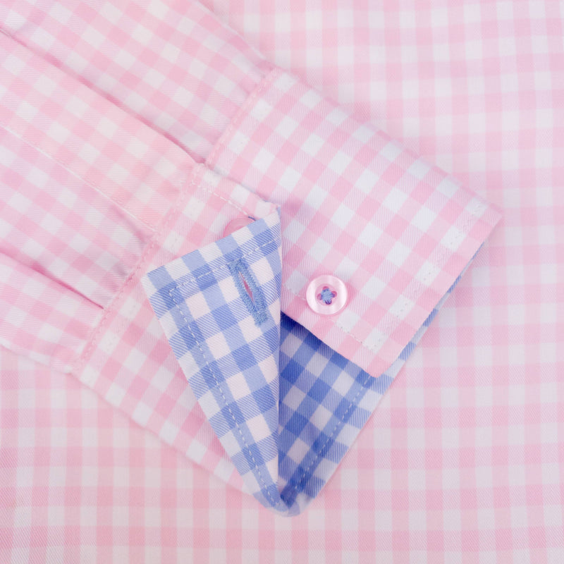 Grenouille Classic Long Sleeve Pink Check Shirt