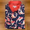 Grenouille Ladies Long Sleeve Navy Koi Print Shirt