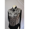 Ladies Small Vest and Shirt with Black Fringe