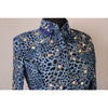 Ladies XL Blue Leopard Print Shirt